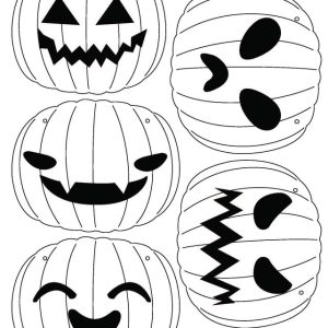 Pumpkin garland ready for print and manually cut out.