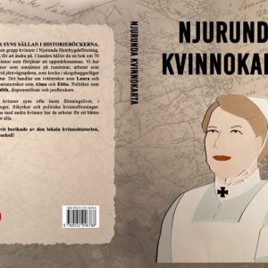 Cover featuring a cut out paper illustration for the book "Njurunda Kvinnokarta".